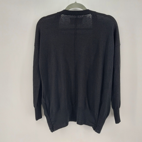 Brochu Walker Black Wool Cashmere Cardigan with side zip details Blaxk Small - Picture 6 of 7